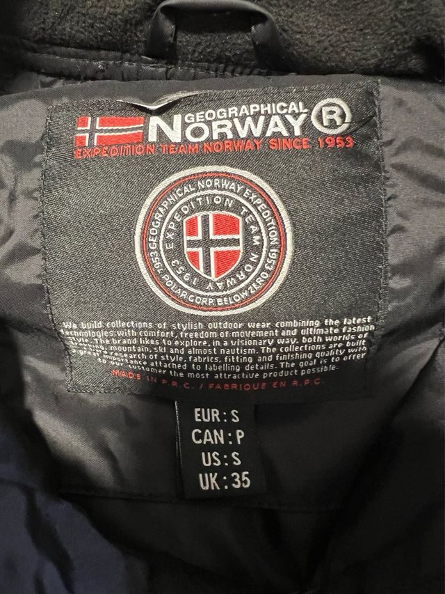 Abrigo Geographical Norway Negro Hombre TS