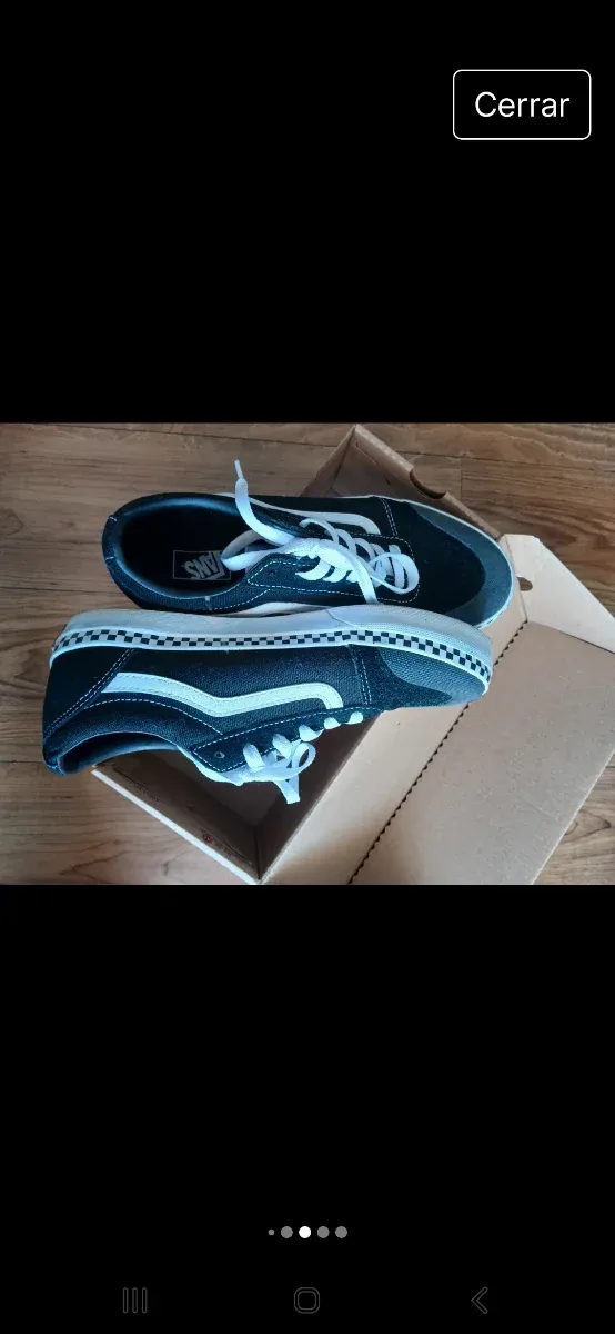 Vans Talla 38 Negras y Blancas