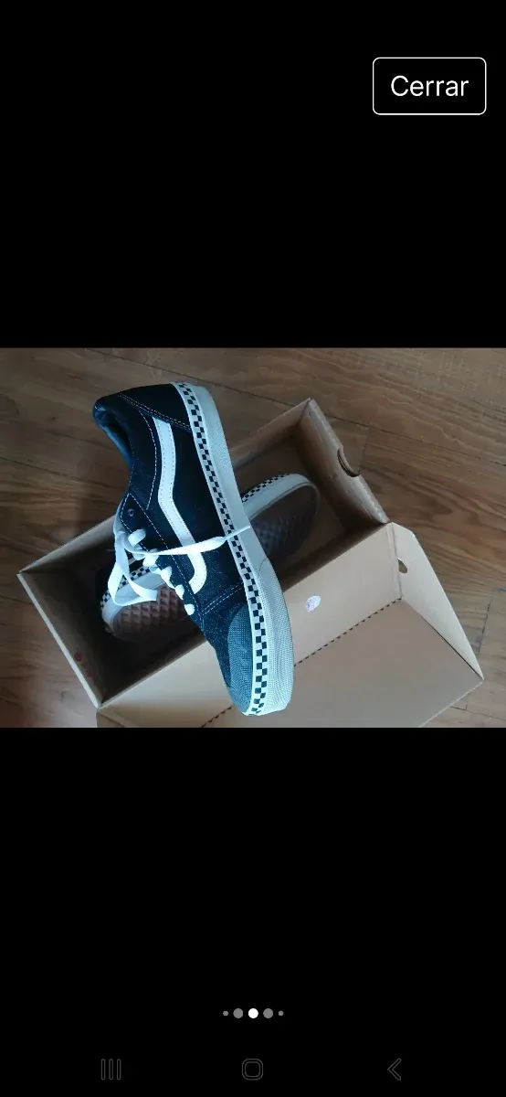 Vans Talla 38 Negras y Blancas