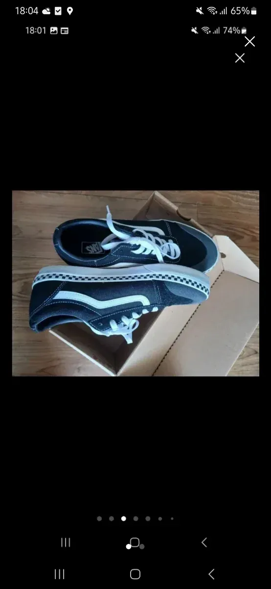 Vans Talla 38 Negras y Blancas
