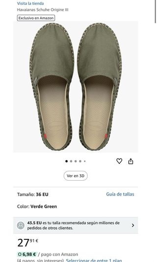 Havaianas Origine III Verde Oliva Talla 37