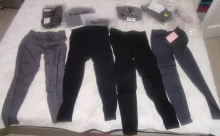 Leggings push up taglia S neri/grigi