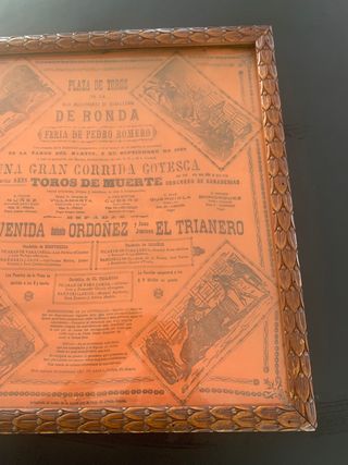 Cartel Taurino 1958 Plaza de Ronda