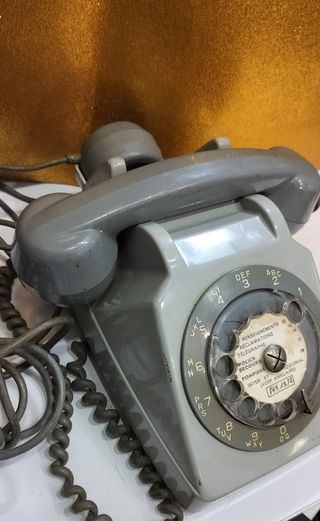 Telefono fisso Francese, anni 70 con presa