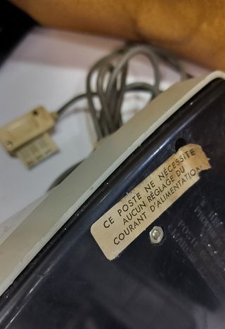 Telefono fisso Francese, anni 70 con presa