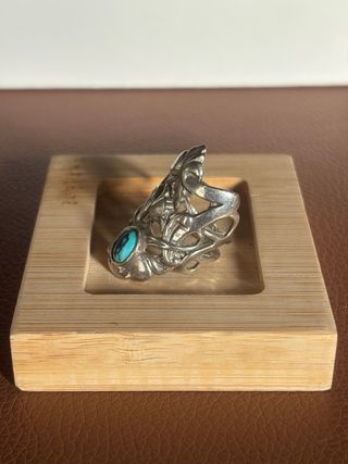 Anillo Plata Grande con Turquesa T. única