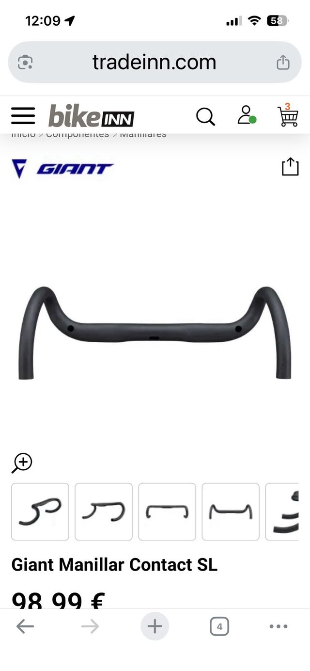 Manillar Giant Contact SL