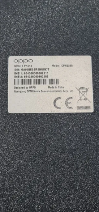 Oppo A57s Smartphone Nero/Grigio