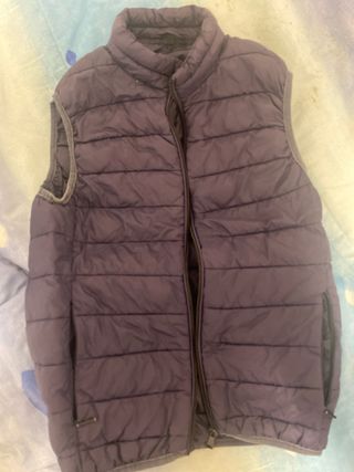 Colete acolchoado azul tamanho M