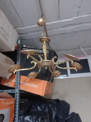 Lámparas antiguas 6 y 12 luces