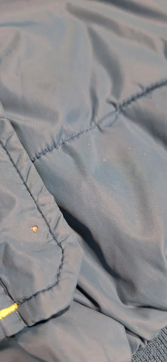 Anorak Gas Azul con Cremallera Amarilla