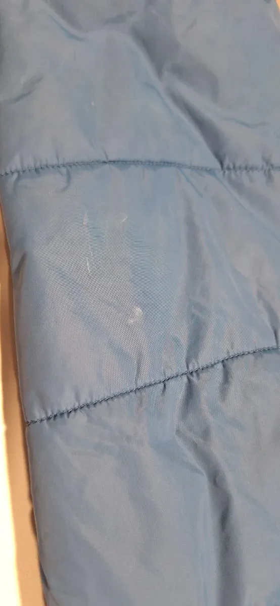 Anorak Gas Azul con Cremallera Amarilla