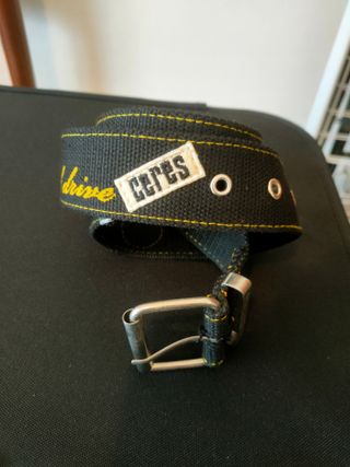 Cintura Ceres nera con dettagli gialli 110cm