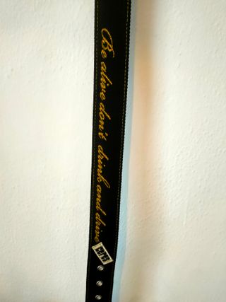 Cintura Ceres nera con dettagli gialli 110cm