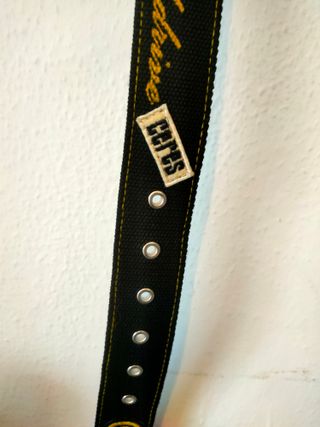 Cintura Ceres nera con dettagli gialli 110cm