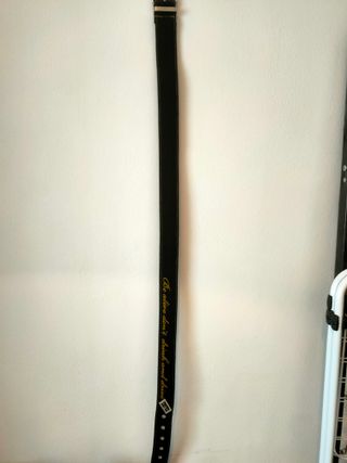 Cintura Ceres nera con dettagli gialli 110cm