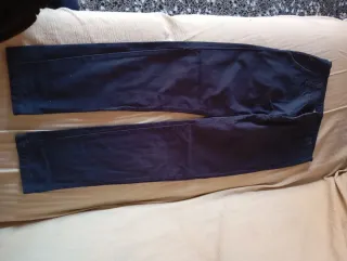 Pantalones vestir chico azul