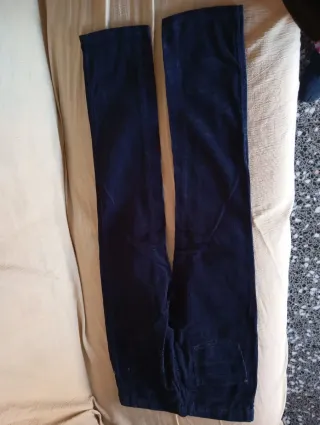 Pantalones vestir chico azul