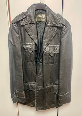 Chaqueta Cuero Lord Anthony Talla 38 Negra
