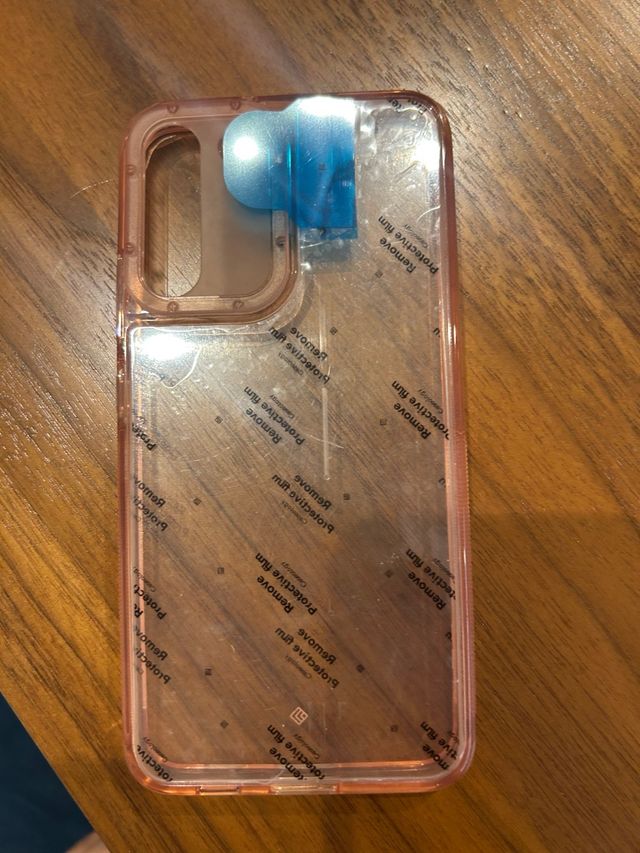 Funda Samsung Transparente Rosa