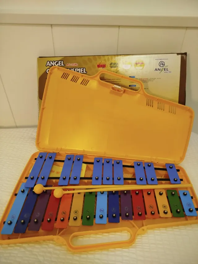 Xilófono Angel AX-25N3 Teclas Colores