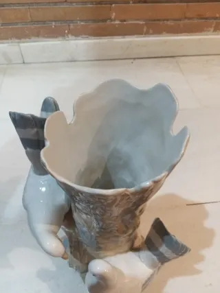 Jarrón Miguel Requena con pájaros