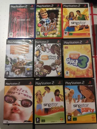 Sony PS2 Slim: Lote con accesorios y juegos