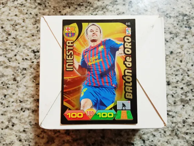 Iniesta Balón de Oro 2011- 2012 Cromo Adrenalyn