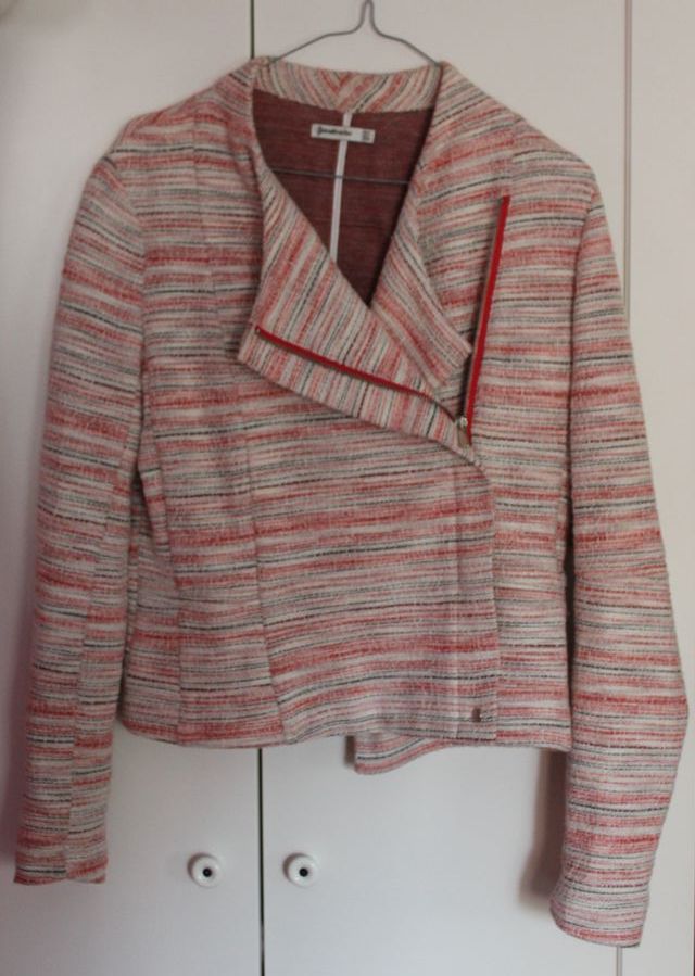 Chaqueta Biker Tweed Stradivarius Multicolor