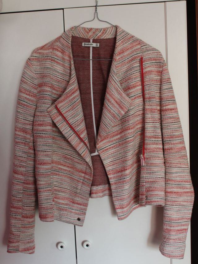 Chaqueta Biker Tweed Stradivarius Multicolor