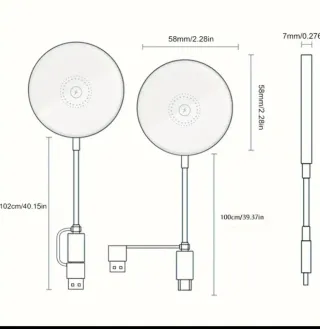 Caricatore Magnetico Rapido 15W