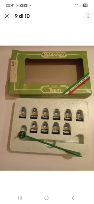 Subbuteo Team C100 Italia Campione 82/86