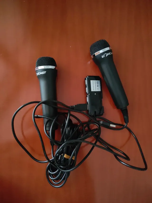 2 Micrófonos Negros