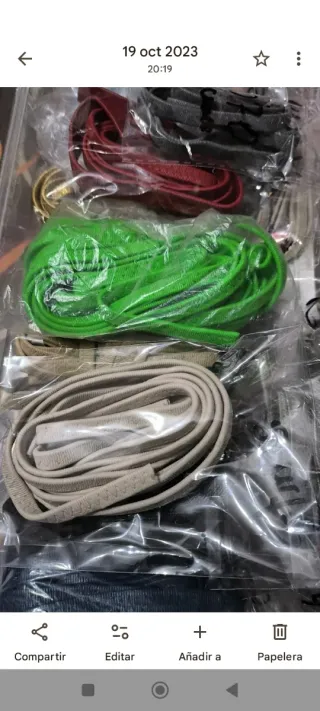 Cremalleras, cursores y correas