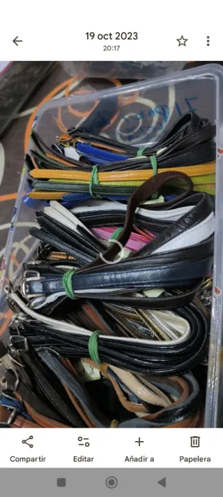 Cremalleras, cursores y correas