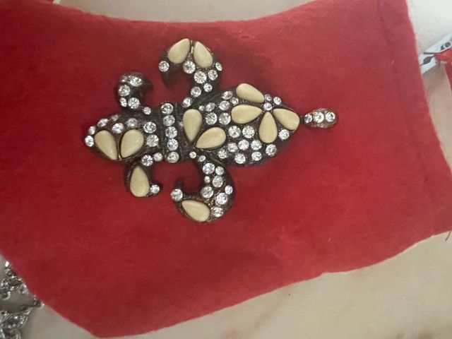 Colgante Flor de Lis con Cristales