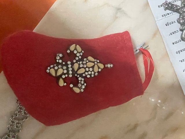 Colgante Flor de Lis con Cristales