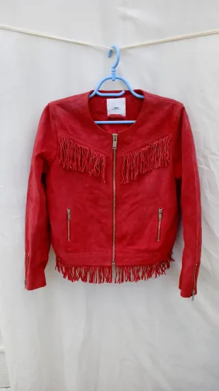 Mango Cazadora de Piel Talla M