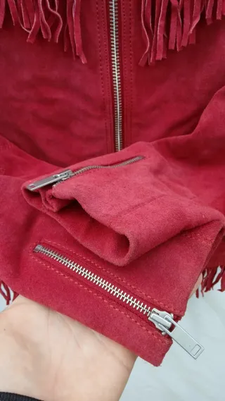 Mango Cazadora de Piel Talla M