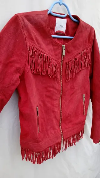 Mango Cazadora de Piel Talla M