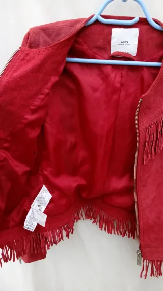 Mango Cazadora de Piel Talla M