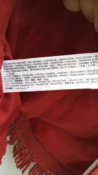 Mango Cazadora de Piel Talla M