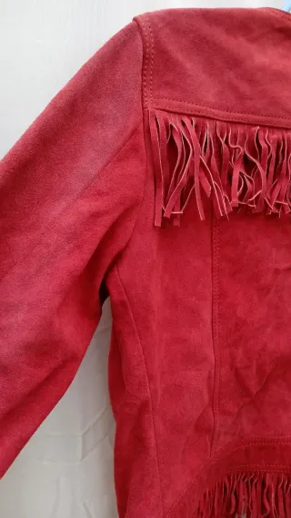 Mango Cazadora de Piel Talla M