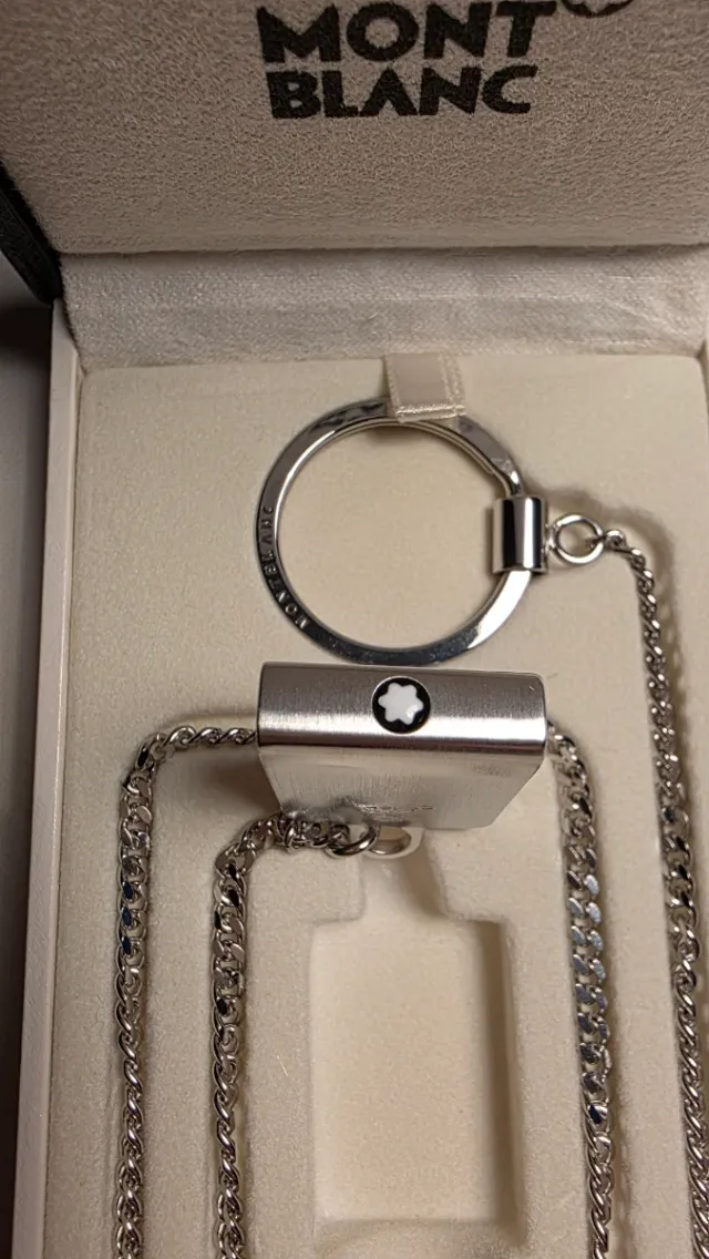 Llavero Montblanc Plata 925 para cinturón