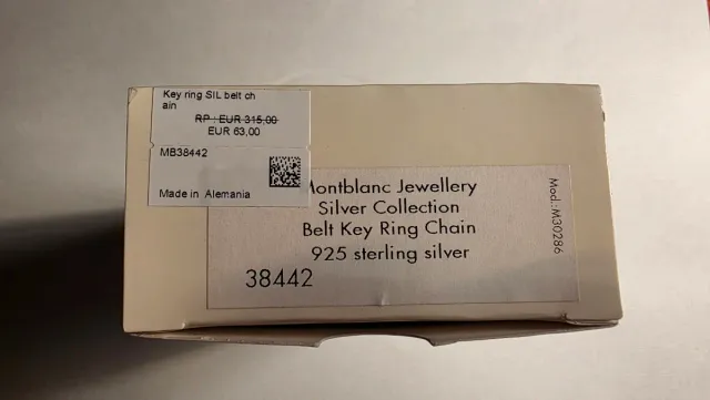 Llavero Montblanc Plata 925 para cinturón