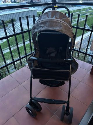 Silla de paseo doble Besrey gris