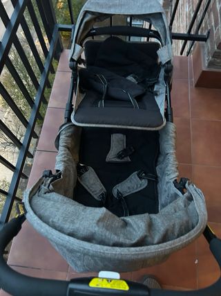Silla de paseo doble Besrey gris