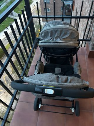 Silla de paseo doble Besrey gris
