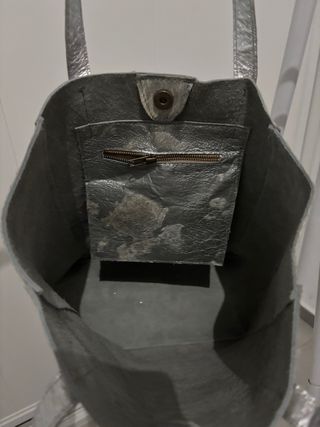 Bolso Piel Metalizado Pelo Corto