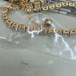 Bracciale Tennis Oro Bianco Zirconi